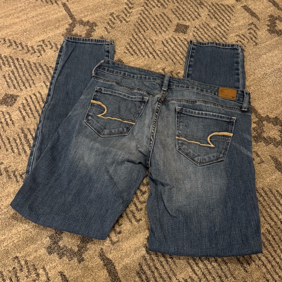 Women’s American Eagle (AE) Denim Skinny Blue Jeans: Size 8 - Picture 4 of 5